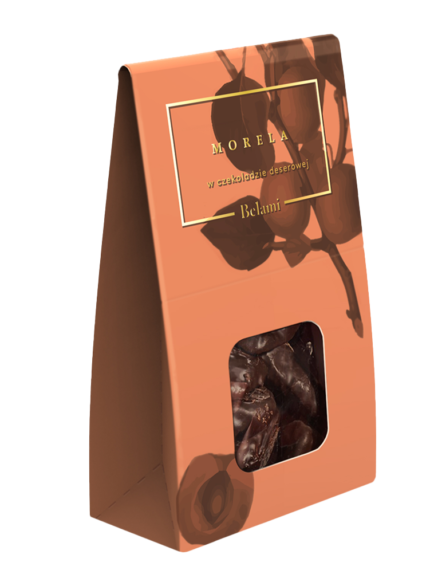 Abrikoos <br>   in pure chocolade