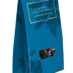 Blauwe bes <br>  in pure chocolade