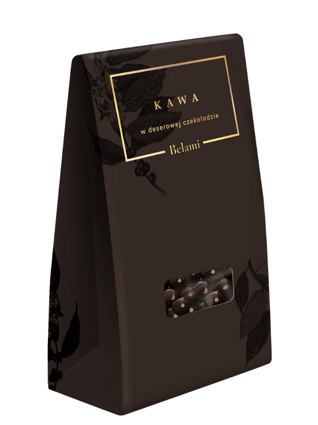 6 Koffiebonen<br>
in pure chocolade - Afbeelding 1