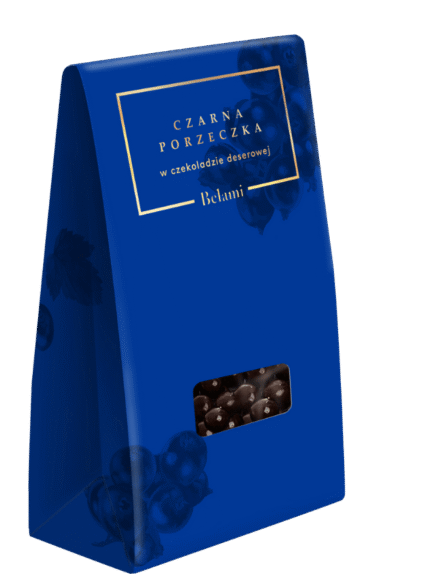 Zwarte bes<br>  in pure chocolade