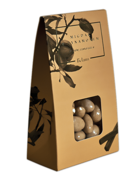 Amandel <br>  in witte chocolade met kaneel